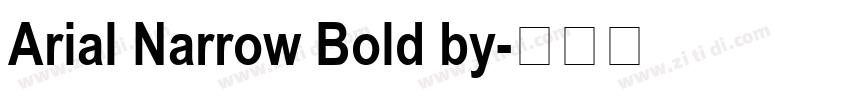 Arial Narrow Bold by字体转换
